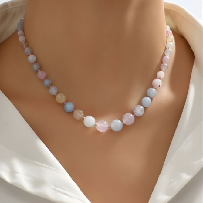 Multi Agate beads Necklace